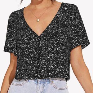 black speckled top